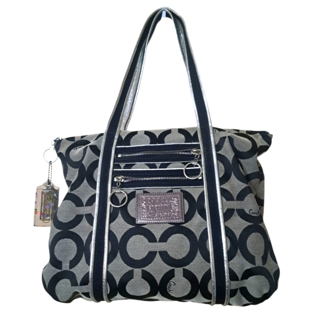 Coach Vintage Y2K Poppy Optic Art Glam Tote